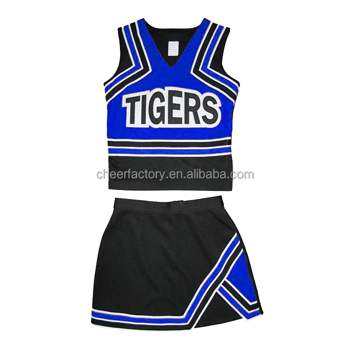 Popular personalizado uniformes cheerleader cheerleading vestuário made in China