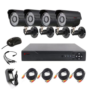 1.3mp CCTV DVR摄像机套件4通道DVR套件防水720P CCTV监控套件AHD摄像机，带4ch DVR全套 - Product Image 1
