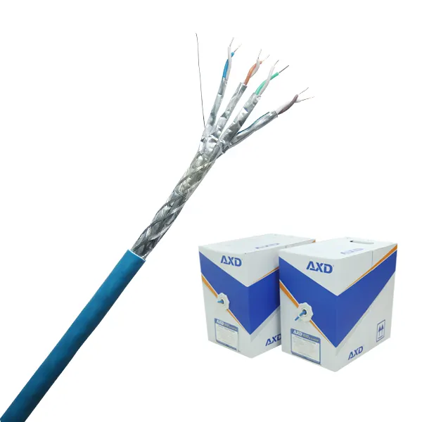 AXD/XUNDAO U/FTP Cat6A 4P/23AWG el apoyo de 10G de red Cable ISO/CE/ROHS