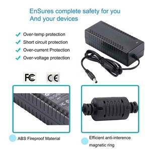 AC 100-240V DC 12V 6a ac/dc 适配器，带 8 路分离器电源线 12v 6a 72w 桌上型电源供应器