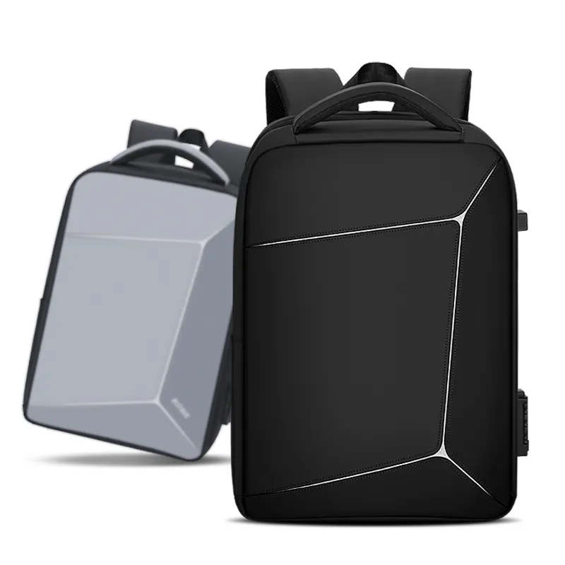 2023 Nieuwe Aankomst Laptop Rugzak Voor Mannen Usb Oplader Tas Big Note Boek Tas Voor 15.6Inch Zwart Polyester Oxford Reisrugzak