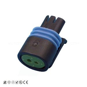 Metri-Pack 150 Sensor Feminino de 2 Pinos Selado <span class=keywords><strong>Delphi</strong></span> Auto Conector 12162193 Modelo Tipo DIN Cobre Material do contato 25A Nylon avaliado