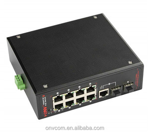 dinrall managed industrial <strong>ethernet</strong> 8 port POE switch 48 V