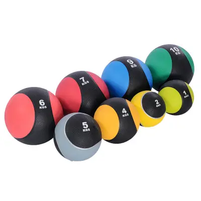 Hot Selling Gym Home Fitness Cross fit Weighted Rubber Medicine Ball For Exercise