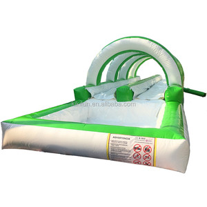 Pequeño grado comercial piscina Nip resbalón en un agua para la venta/Custom inflable doble carril de deslizamiento y deslice para niños y adultos - Product Image 1