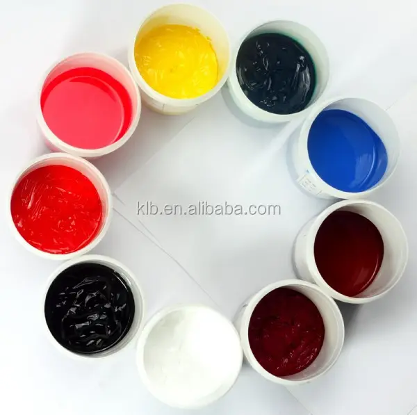 Tintas de serigrafía de silicona Kanglibang, pintura para serigrafía de pulsera, impresiones de logotipo UV en tubos de silicona y mangueras