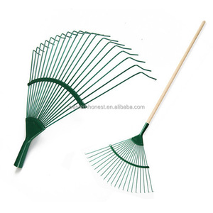22齿干草叉重型钢耙叶草坪可调替换花园干草叉 - Product Image 4