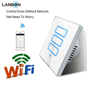 Lanbon UK/US/<strong>AU</strong> Standard WiFi Wireless Wall Light Switch 2 Way 3 Way <strong>Remote</strong> Control Smart Home Automation - Product Image 2