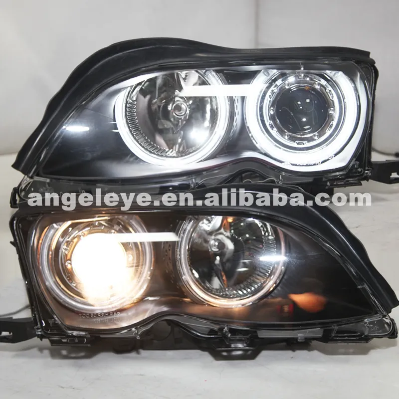 For BMW E46 CCFL Angel Eyes Head Lamp 2002-05 jahr