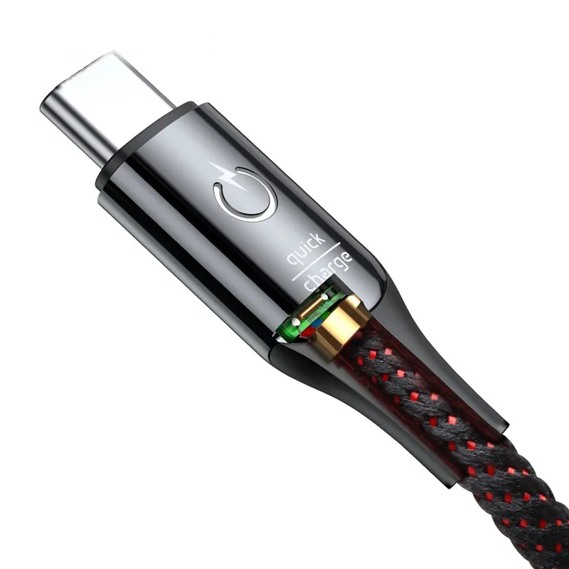 Умное отключение питания, кабель USB Type-C, поддержка 3A, быстрая зарядка 3,0, для samsung galaxy note 9, s9, one plus, 6, Type-C, телефонные устройства