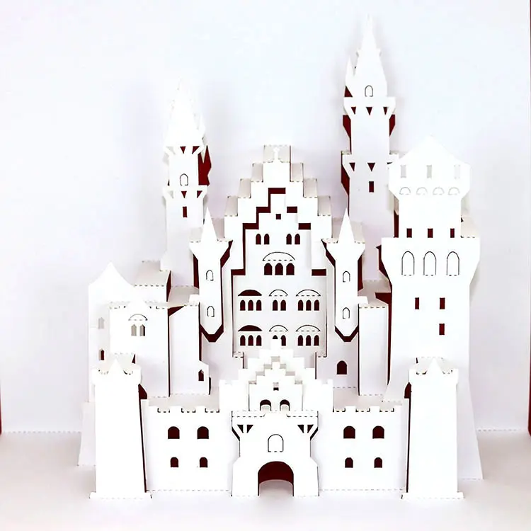 3D поздравительная открытка в форме замка, открытка для дня рождения, свадьбы, праздника