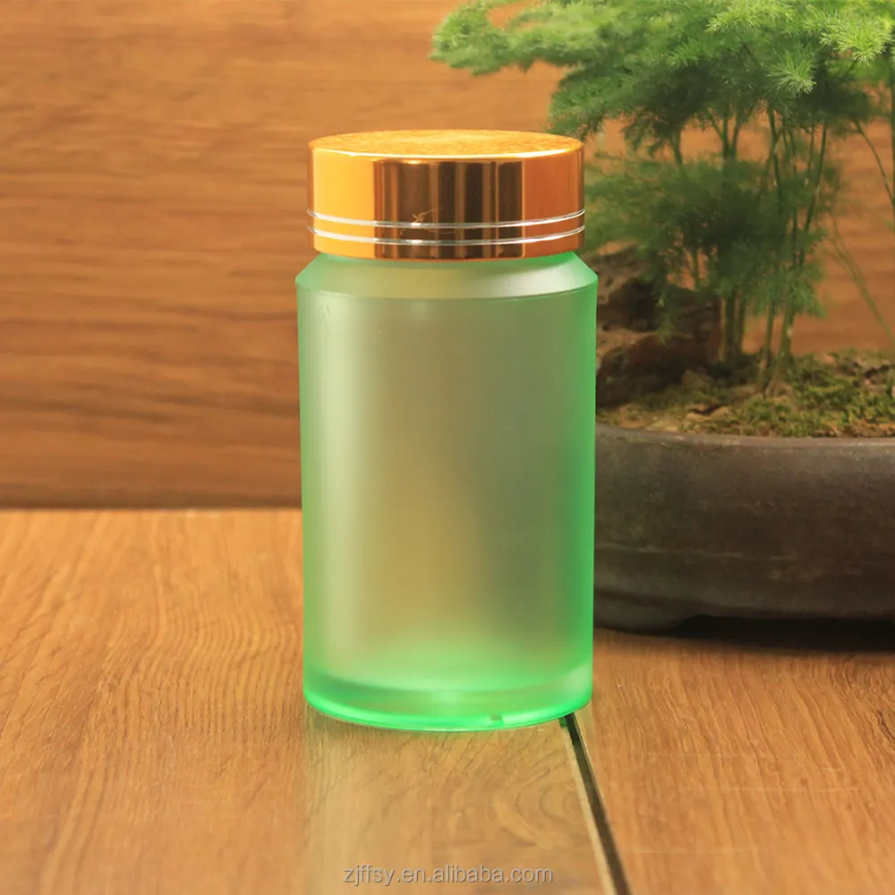 130 ml PS สีเขียวไหล่รอบ Medecine liquid medical ขวดพลาสติกอะคริลิคสียาบรรจุภัณฑ์ jar