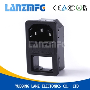 AC 电源插座 C14 型插座翘板开关，带保险丝三合一卡电源插座 1.0/ 1.2/1.5/2.0 卡 - Product Image 5