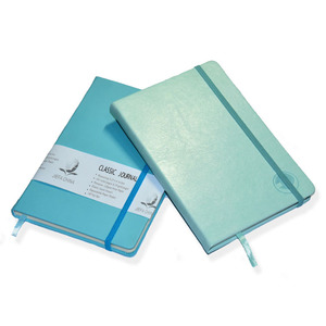 A5 A4 chiusura a fascia elastica portapenne tasca ad anello linee a righe punteggiate PU copertina in ecopelle Notebook Planner - Product Image 3
