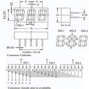 Mini 0.25 Inch <strong>7</strong> <strong>Segment</strong> Led <strong>Display</strong> 3 <strong>Digit</strong> 888 Yellow Seven <strong>Segment</strong> <strong>Display</strong> 0.25'' CA