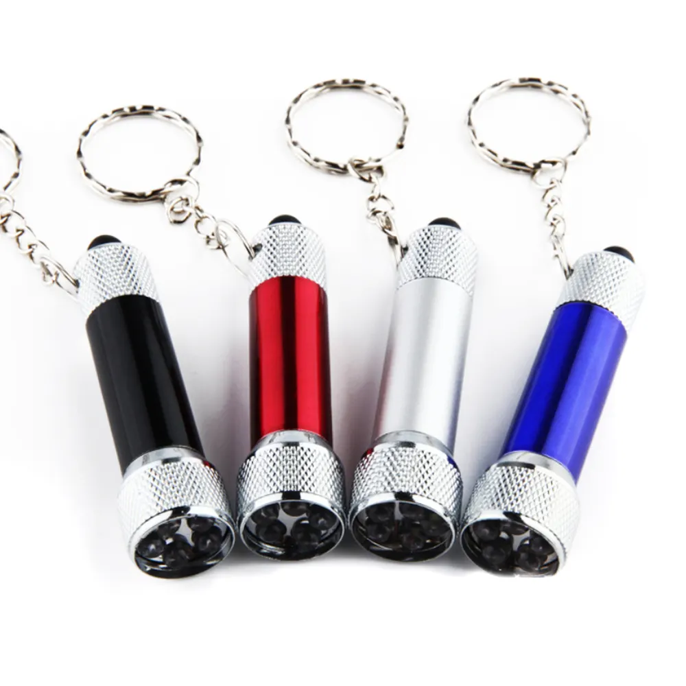 Mini LED Camping Flashlight Torch Keyring Portable KeyChain Flashlights