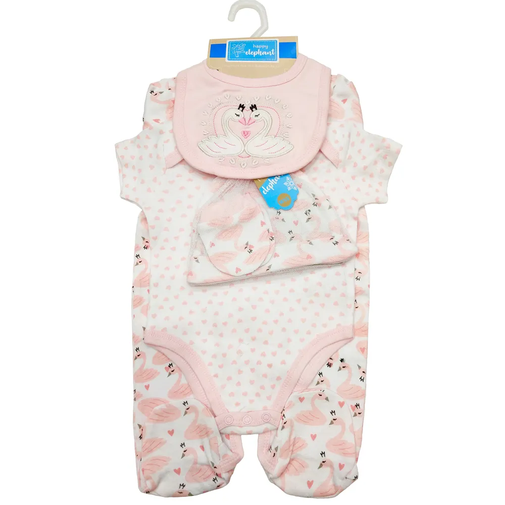 Briantex 100% cotone di alta qualità vestiti del bambino di fabbrica a buon mercato manica abiti babywear vestiti del bambino set regalo del bambino