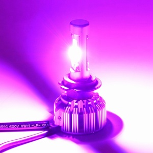 H1 H7 H11 <span class=keywords><strong>2</strong></span> in1 גלובוס RGB LED פנס נורות קרן אחת שינוי צבע על ידי APP ושליטה RF LED המרת פנס עבור מכונית