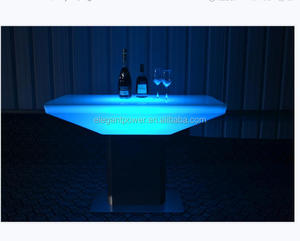 高品质发光 <span class=keywords><strong>led</strong></span> 家具丰富多彩的点亮吧台表