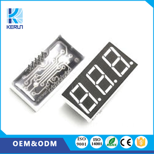 Крытый CE, ROHS Чистый зеленый 0.52 дюймов 12 pins 3 цифры большой <span class=keywords><strong>7</strong></span> сегменте жк-дисплей