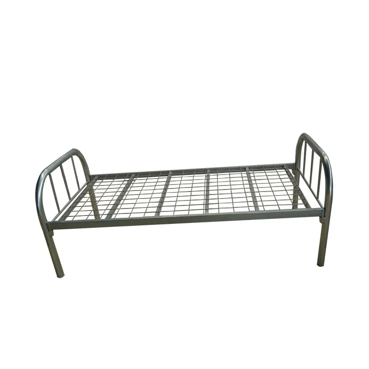 Недорогие односпальные стальные кровати Y из проволочной сетки с металлической рамой