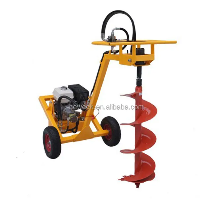 Neweek máquina escavadora de árvores frutas, orquídea, driller, perfurador de chão, máquina de cavar