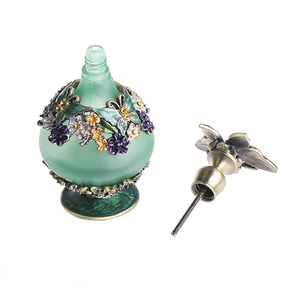 25毫升空玻璃香水瓶金属蝴蝶蜻蜓必备 0il 瓶可再充装瓶 - Product Image 2