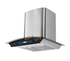 Europäischer Stil 600mm <span class=keywords><strong>3</strong></span>-Gang-Druckknopf Campana de Cocina Herd Küchen haube Holzkohle filter für Dunstabzugshaube