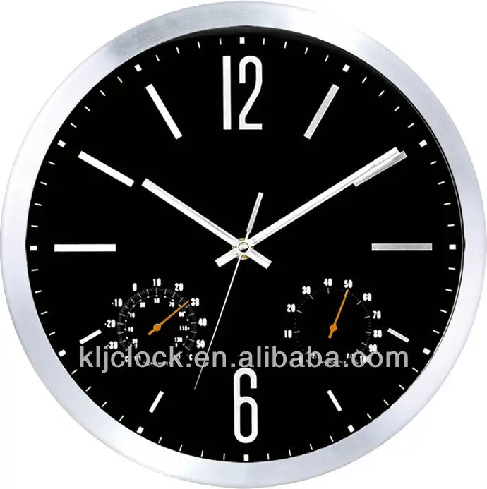 นาฬิกาติดผนังโบราณสำหรับตกแต่งบ้านพร้อมแสดงอุณหภูมิและความชื้นโต๊ะนาฬิกาติดผนัง