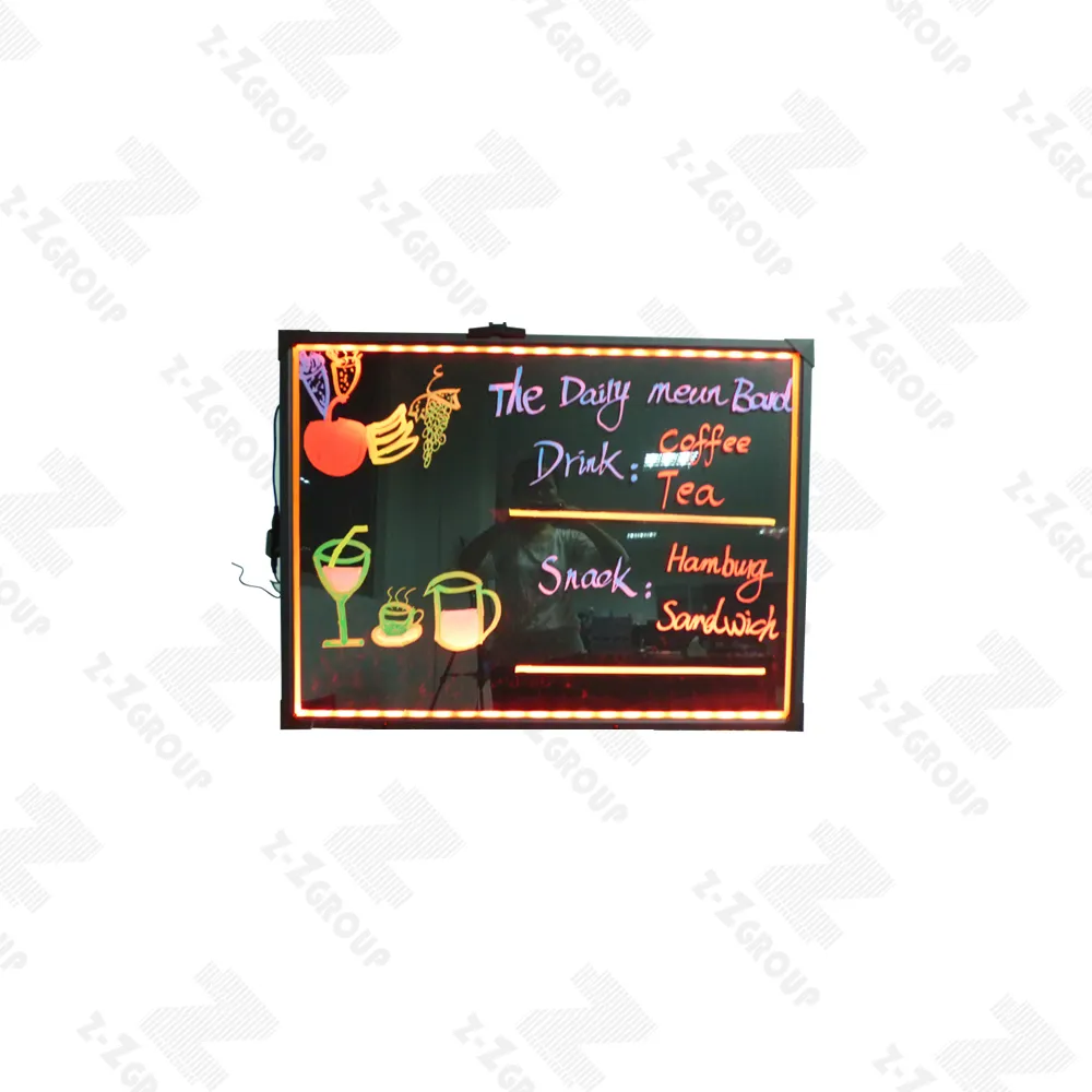 Tableau d'écriture LED Fluorescent, marqueur coloré, rvb Flash, affichage publicitaire, 1 pièce, SMD5050