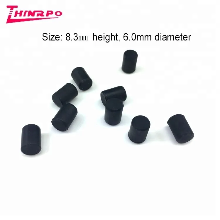 Mini tappo di gomma personalizzato parti stampate in silicone tappo di gomma rotondo di grado medico stampato su misura