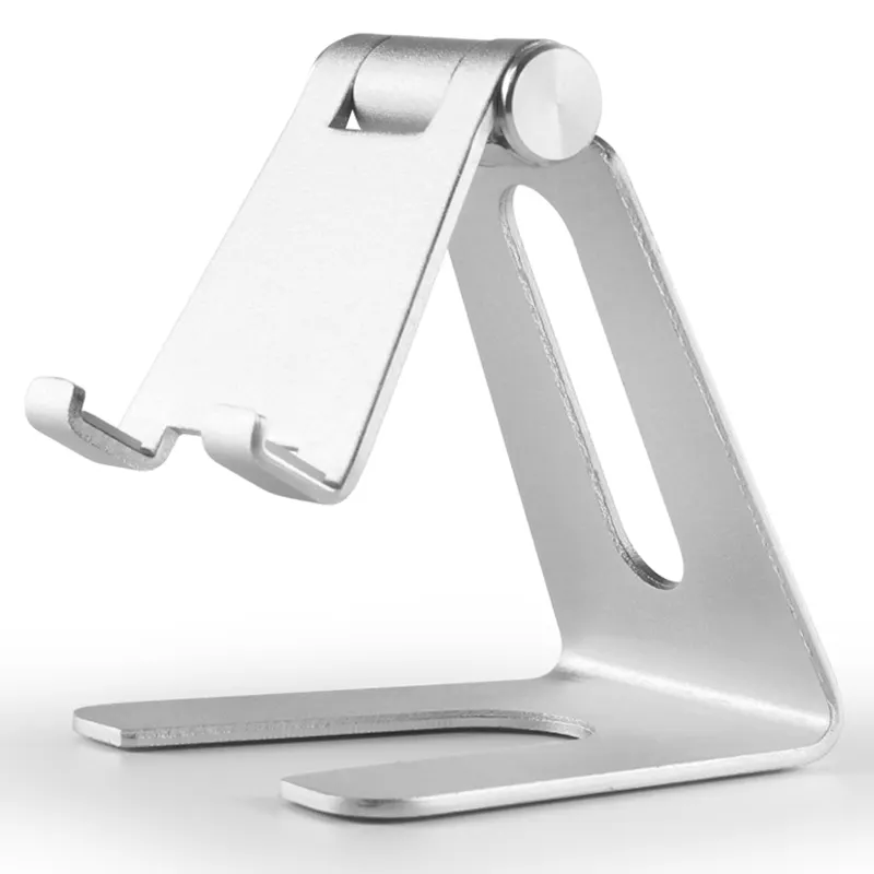 Aluminum desktop round stand 2021 new mobile phone holder for cell phone table top and tablets