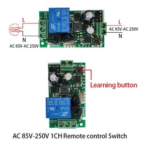220V drahtlose fernbedienung schalter One kanal AC85V ~ AC250V erhalt relais Remote control - Product Image 4