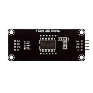 4 cifre LED 0.56 "tubo di visualizzazione decimale 7 segmenti TM1637 orologio a tempo doppio punti modulo 0.56 pollici Display bianco - Product Image 3