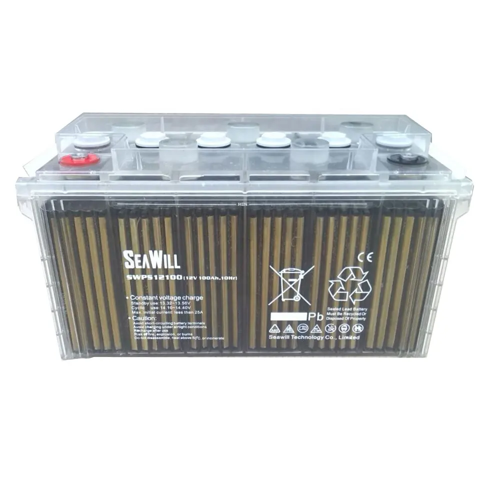 12v 100Ah OPZS open battery rechargeable tubular plate battery
