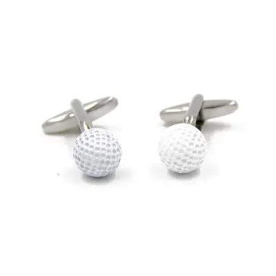Пользовательские дизайнерские 3d запонки в виде мяча для гольфа для мужчин