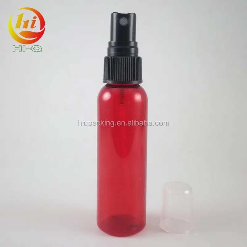 A prova di perdite 30 ml 60 ml nebbia corpo rosso spruzzatore bottiglia 1 oz 2 oz bottiglia di plastica pet con spray