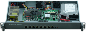 1037U mini servidores com 6 * LAN, classe industrial motherboard, fanless PC, 2 * USB 2.0, 1 * COM
