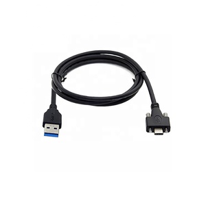 USB 3.1 Gen 2 5Gbps USB 3.0ตัวผู้ไปยัง USB 3.1สายข้อมูลตัวผู้ชนิด C พร้อมสกรูล็อค - Product Image 1