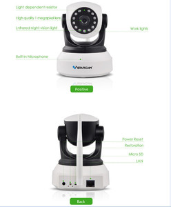 VStarcam C7824WIP HD 1.0 万像素 Wifi IP 摄像机无线 p2p sd卡记录小 ip 摄像机 2mp - Product Image 4