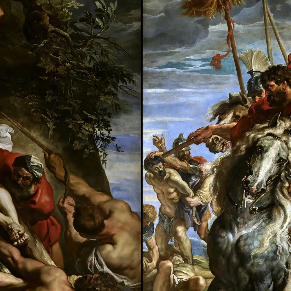 Classica Riproduzione Figura Olio Su Tela Samson Delilah Peter Paul Rubens Famosi Dipinti di Arte