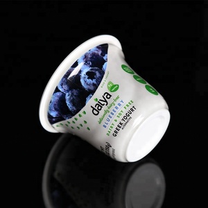 Özelleştirilmiş PP malzeme için tek kullanımlık plastik süt kupası yoğurt