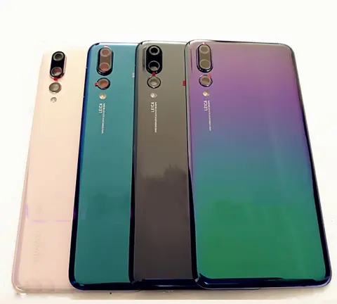 غلاف غطاء خلفي للبطارية لبطارية غطاء خلفي لبطارية P20 Pro مع عدسة كاميرا خلفية