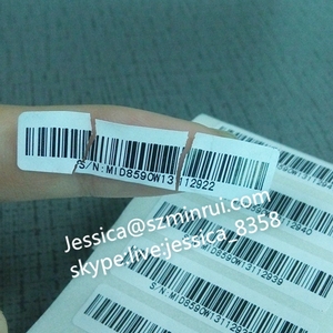 Etiquetas de código de barras adhesivas destructibles, etiquetas de código QR - Product Image 5