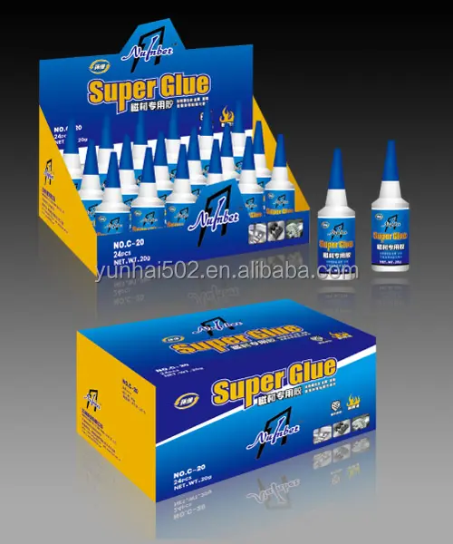 Qualità 502 super glue con la scatola