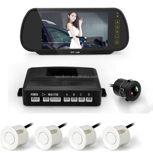 Car <strong>Reversing</strong> Kit- 7 Inch TFT <strong>LCD</strong> Rearview Mirror Monitor Backup Camera 4 Parking <strong>Sensors</strong> Alarm - Product Image 2