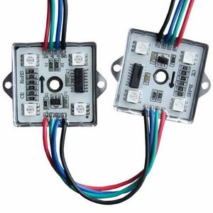 4 шт. SMD5050 ws2802 изменение цвета Водонепроницаемый Адресный RGB пиксельный светодиодный модуль - Product Image 1