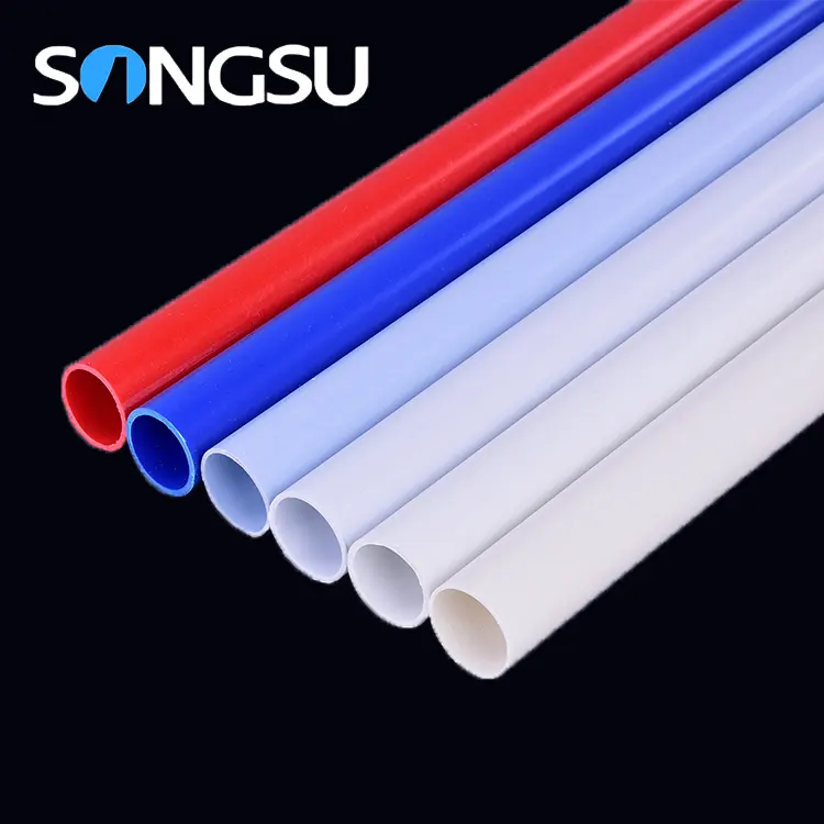 Foshan Songsu todos los tamaños flexible de tubería de plástico muebles de tubo de Pvc de 42Mm de Color diferente