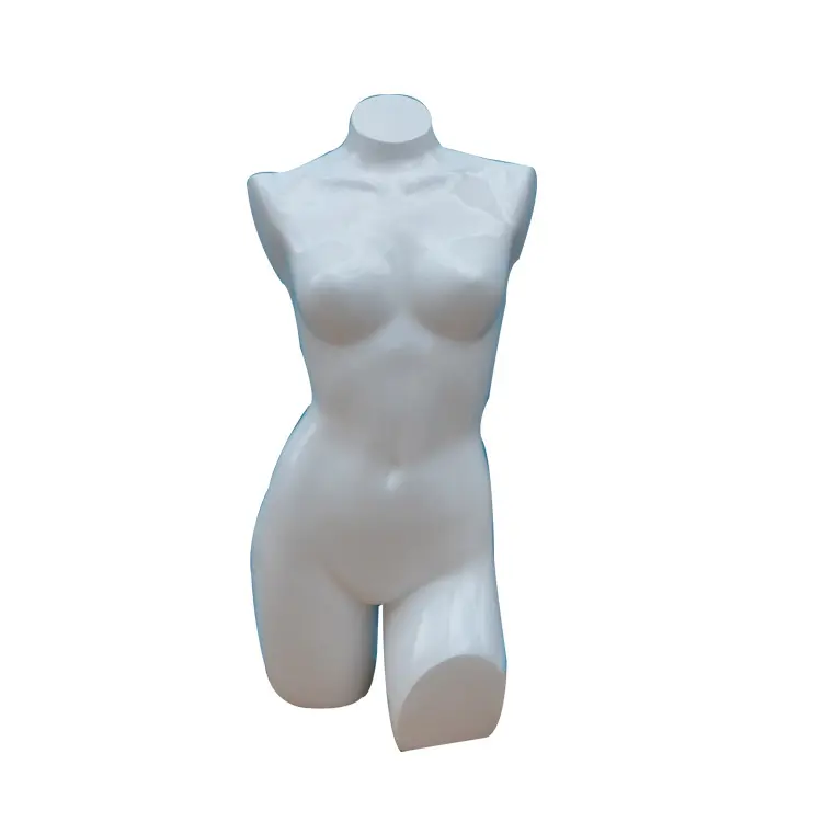 Maniquí femenino sin cabeza medio cuerpo Sexy mujer fibra de vidrio maniquí pierna soporte de exhibición proveedor Maneki Neko plástico 1 PC / CTN