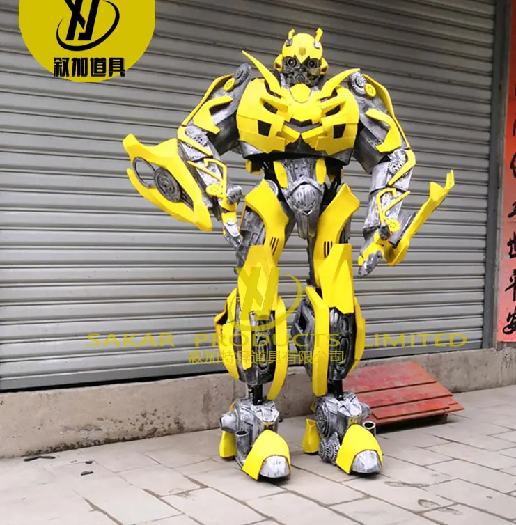 Personalizzato cosplay formato umano indossando robot led costume party Robot led costume robot costume